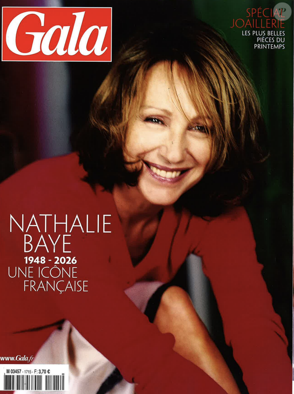 Nathalie Baye en couverture du magazine "Gala", numéro du 22 avril 2026.