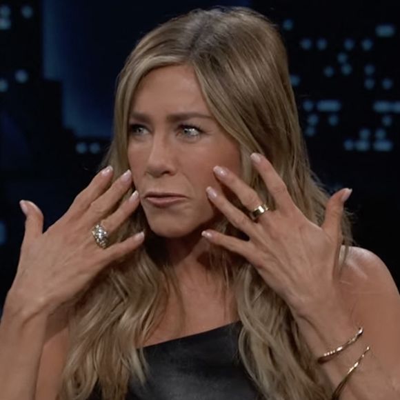 Jennifer Aniston sur le plateau du Jimmy Kimmel Show
© ABC via JLPPA/Bestimage