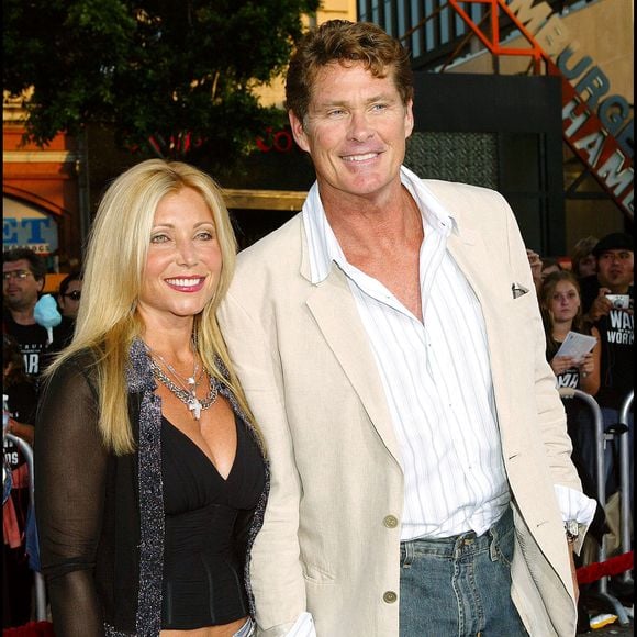 Archives - Pamela Bach et David Hasselhoff à Hollywood. ALAIN ROLLAND / MAXIMA PROD / BESTIMAGE