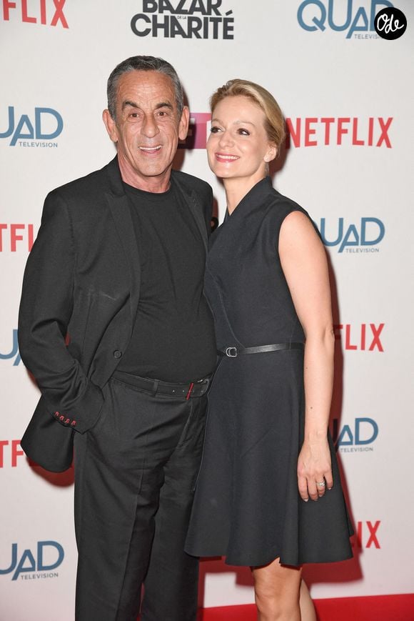 Thierry Ardisson et Audrey Crespo Mara lors de l'avant-première de la mini-série « Le Bazar de la Charité », au Grand Rex. Photo : Pascal Baril/ABACAPRESS.COM