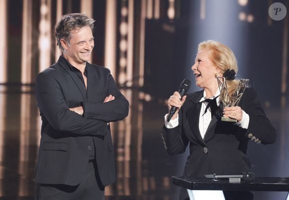 David Hallyday et Sylvie Vartan - Cérémonie de la 40ème édition des Victoires de la Musique à la Seine Musicale à Boulogne-Billancourt, France, le 14 février 2025. © Coadic Guirec/Bestimage