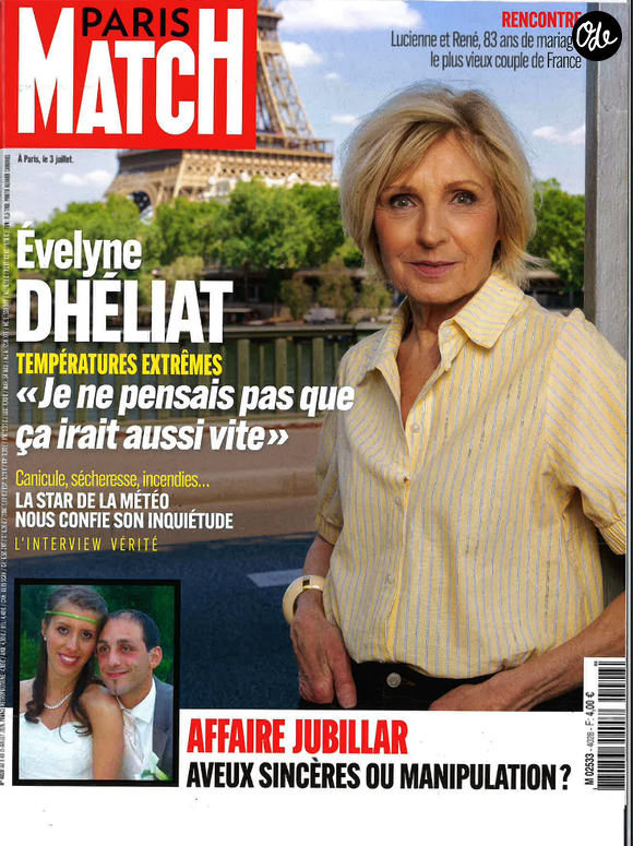 Couverture de "Paris Match".