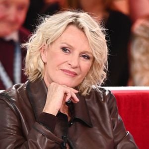 Exclusif - Sophie Davant lors de l'enregistrement de l'émission Vivement Dimanche, au studio Rive gauche, à Paris, France, présentée par M.Drucker, diffusée sur France 3. © Guillaume Gaffiot/Bestimage