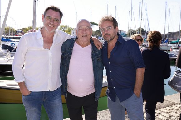 Jérôme Bertin, Michel Cordes, Stéphane Hénon "PLUS BELLE LA VIE" 
Le festival de fiction TV de La Rochelle samedi 17 septembre 2022. © Christophe Aubert via Bestimage