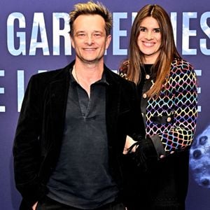 David Hallyday et sa femme Alexandra Pastor durant l'avant première mondiale au Grimaldi Forum à Monaco, le 9 février 2023, du film "Les gardiennes de la planète" réalisé par Jean-Albert Lièvre et raconté par J.Dujardin. © Bruno Bebert / Bestimage