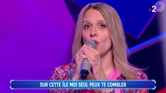 Elle est présente depuis fin avril 
Cindy dans "N'oubliez pas les paroles", sur France 2, le 21 mai 2025