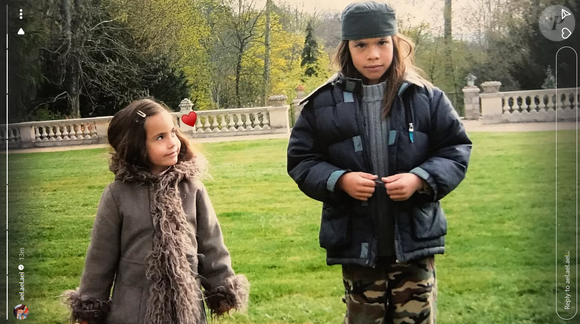 Inca et de sa sœur Ael enfants. Publication partagée par Ael le 8 mars 2025, à l'occasion des 29 ans du jeune homme @ Instagram