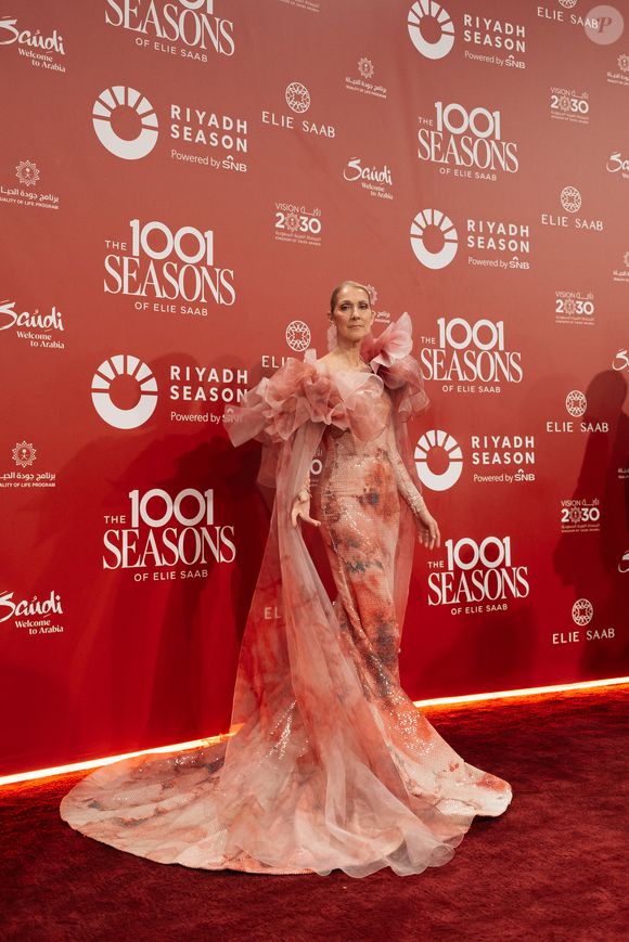Celine Dion au photocall du défilé anniversaire Elie Saab "1001 Seasons of Elie Saab" à l'espace "The Venue" à Riyad, Arabie saoudite le 13 novembre 2024.

© Tiziano Da Silva / Bestimage