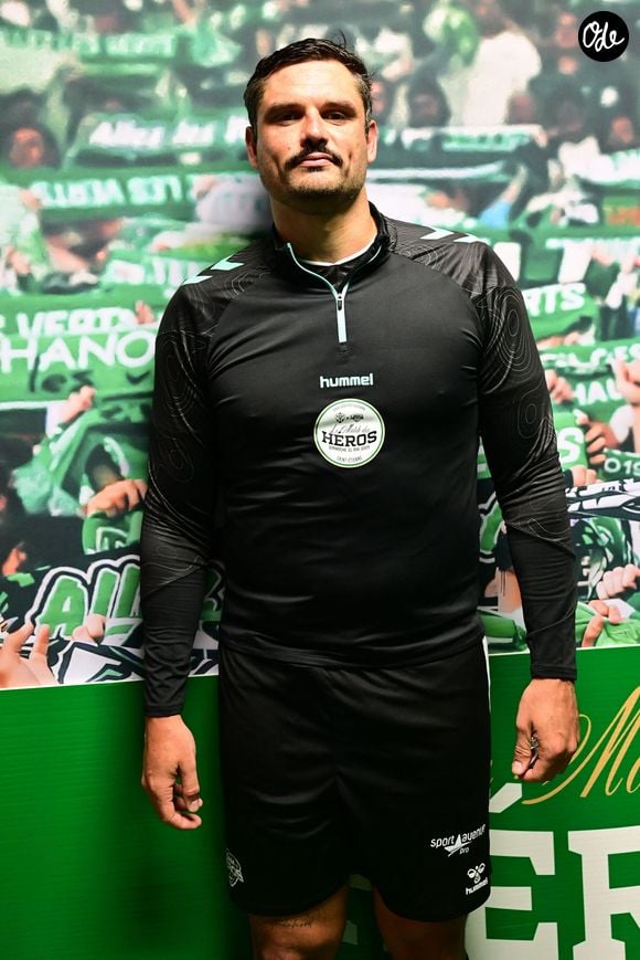 EXCLUSIF - Portrait de Florent Manaudou - Match des héros au stade Geoffroy-Guichard de Saint-Etienne le 31 mai 2026. Les Légendes des Verts et la Team des Héros ont fait le spectacle ce dimanche soir à Geoffroy-Guichard (3-4). Ovationnés par plus de 17 000 spectateurs, leur participation, et celle du peuple Vert, va permettre de faire avancer la recherche contre la maladie de Charcot.  © Romain Doucelin/Bestimage