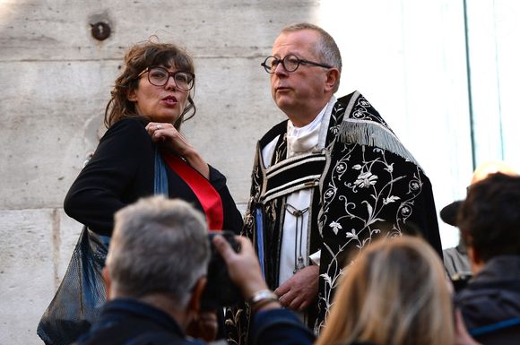 Claudia Squitieri, fille de Claudia Cardinale - Obsèques de Claudia Cardinale en l’église Saint-Roch de Paris, France, le 30 septembre 2025. © Bestimage