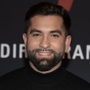 Kendji Girac assiste à la première de Monsieur Aznavour au Grand Rex le 22 octobre 2024 à Paris, France.Photo by David NIVIERE/ABACAPRESS.COM