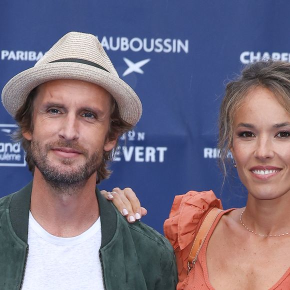 Philippe Lacheau et Élodie Fontan sur le tapis bleu de la 16ème édition du festival du film francophone de Angoulême le 26 août 2023. 

© Coadic Guirec / Bestimage