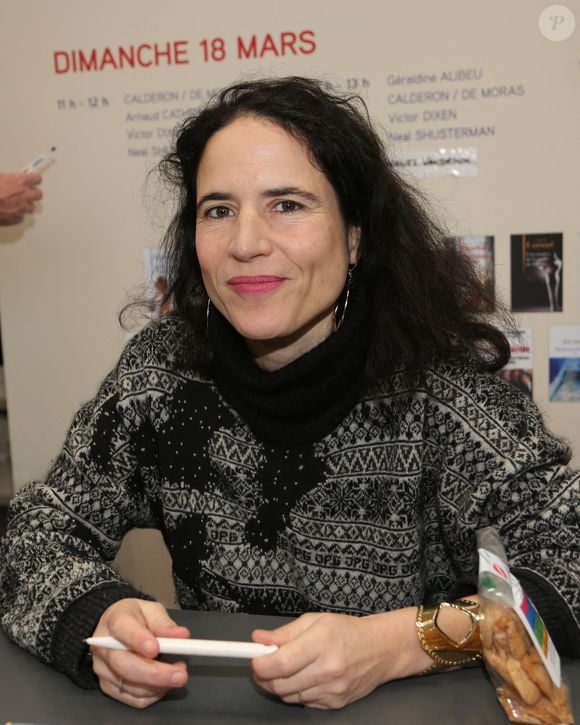 Mazarine Pingeot présente au Salon du Livre 2018 au Parc des Expositions de Paris, France, le 18 mars 2018. Photo Somer/Abaca