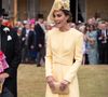 Elle avait opté pour un look printanier très frais, composé d’une robe en crêpe jaune de la maison Emilia Wickstead.
La princesse de Galles lors de la Royal Garden Party au palais de Buckingham, Londres, Angleterre, Royaume-Uni, le 20 mai 2025. © Aaron Chown/PA Wire/ABACAPRESS.COM