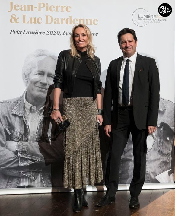 Christelle Bardet et Laurent Gerra, lors de la cérémonie de clôture de la 12e édition du Festival du film Lumière à Lyon, du 10 au 18  octobre 2020.

© Sandrine Thesillat / Panoramic / Bestimage