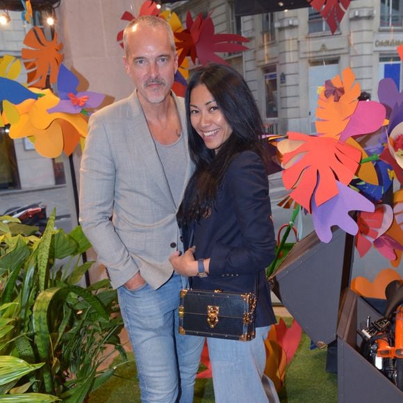 Exclusif - Anggun et son mari Christian Kretschmar lors de la présentation de la collection capsule "Byblos by Pinel et Pinel" à la boutique Pinel & Pinel (5 Bd Malesherbes, 75008 Paris), à Paris, France, le 13 juin 2024. © Rachid Bellak/Bestimage