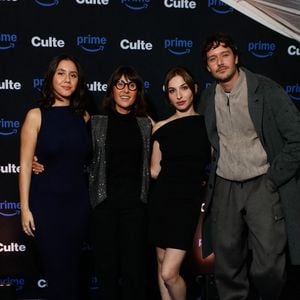 Anaïde Rozam, Alexia Laroche-Joubert, Marie Colomb, César Domboy - Avant-première de la série "Culte" à la Villa Culte à Paris. Le 9 octobre 2024
© Christophe Clovis / Bestimage