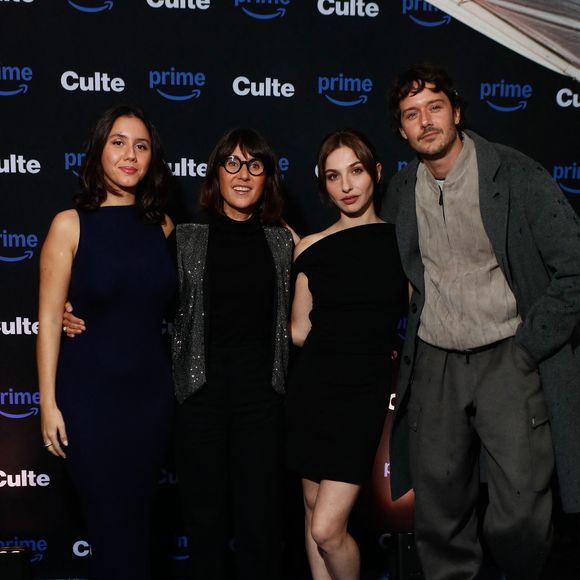 Anaïde Rozam, Alexia Laroche-Joubert, Marie Colomb, César Domboy - Avant-première de la série "Culte" à la Villa Culte à Paris. Le 9 octobre 2024
© Christophe Clovis / Bestimage