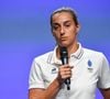 “Après 15 ans à concourir au plus haut niveau, je me sens prête à tourner la page et à ouvrir un nouveau chapitre”, ajoute la joueuse de 31 ans

Caroline Garcia Conférence de presse de l'équipe de France de tennis mercredi 24 juillet 2024 Club France porte de la Villette Paris. Alexandre Fay / PixPlanete / Bestimage