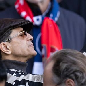 Saïd Taghmaoui - Célébrités dans les tribunes lors du match retour de la Ligue Des Champions 2024-2025 (LDC) "PSG - Arsenal" (2-1) au Parc des Princes à Paris le 7 mai 2025. © Cyril Moreau/Bestimage