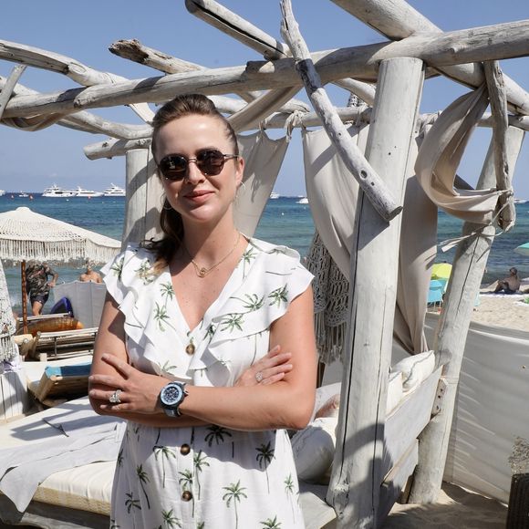 Exclusif - Elina Svitolina (enceinte, femme de G.Monfils) - Hublot fête l'arrivée de la nouvelle Big Bang Unico à la boutique de Saint-Tropez au restaurant Verde Beach à Ramatuelle, Côte d'Azur, France, le 12 juillet 2022. © Luc Boutria/Nice Matin/Bestimage