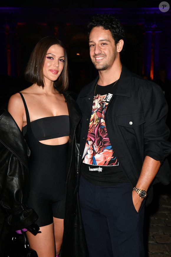 Exclusif - Iris Mittenaere et son ex-compagnon Diego El Glaoui lors du défilé Etam Live Show 2022 dans les jardins des Archives Nationales lors de la fashion week printemps/été 2023 le 27 septembre 2022. (Agence Bestimage)