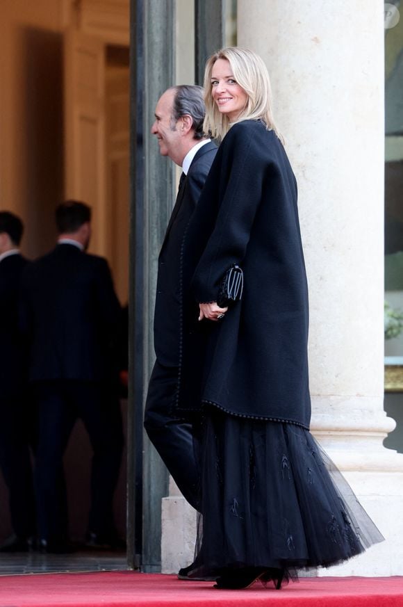 Xavier Niel et sa compagne Delphine Arnault, Pdg de la maison Dior - Arrivées au dîner d'état au palais de l'Elysée à Paris donné en l'honneur du roi et de la reine de Danemark le 31 mars 2025.
Jacovides / Moreau / Bestimage