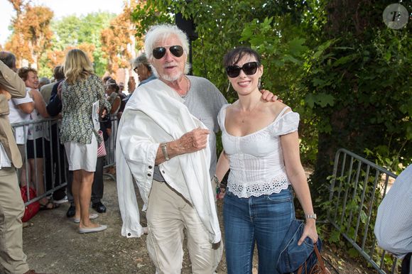 Hugues Aufray et Murielle Megevand assistant au 22e Foret Des Livres à Chanceaux-près-Loches, France, le 27 août 2017. Photo par Pascal Avenet/Abaca