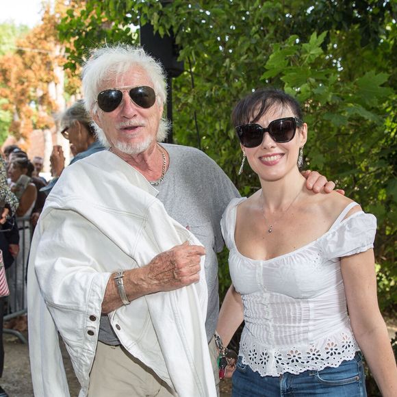 Hugues Aufray et Murielle Megevand assistant au 22e Foret Des Livres à Chanceaux-près-Loches, France, le 27 août 2017. Photo par Pascal Avenet/Abaca
