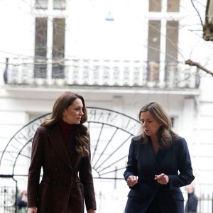 Catherine (Kate) Middleton, princesse de Galles à l'hôpital Royal Marsden, où elle a reçu son traitement contre le cancer, à Londres, Royaume-Uni, le 14 janvier 2025. © Chris Jackson/WPA-Pool/Bestimage