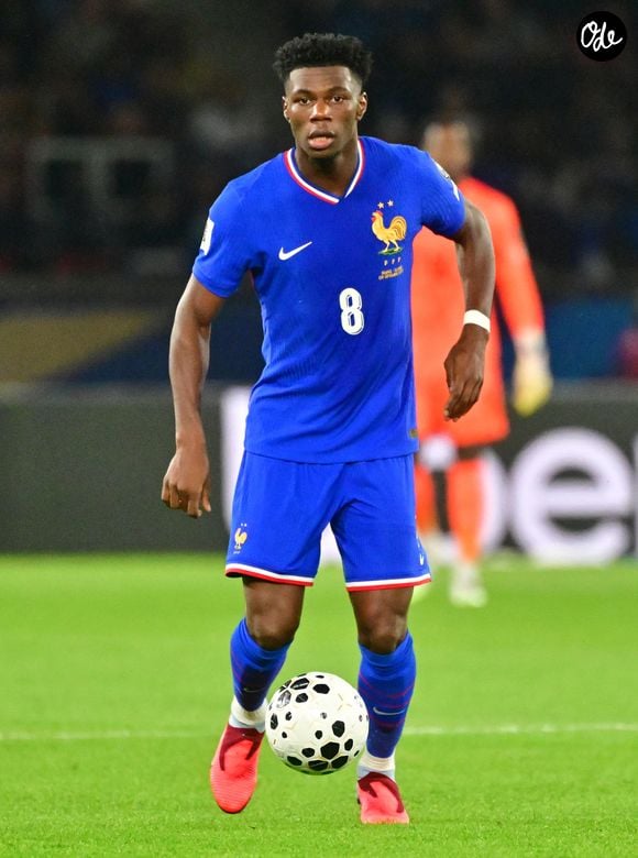 Aurélien Tchouaméni lors du match de qualification pour la Coupe du Monde 2026 entre la France et l'Islande (2-1) au Parc des Princes à Paris le 9 septembre 2025.

© Christian Liewig/Bestimage