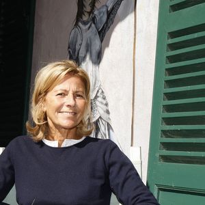 Claire Chazal - "Les écrivains chez Gonzague Saint Bris" - 1ère édition à Chanceaux-près-Loches, le 26 août 2018. © Cédric Perrin/Bestimage