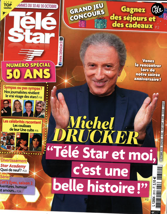 Couverture du nouveau numéro de Télé Star