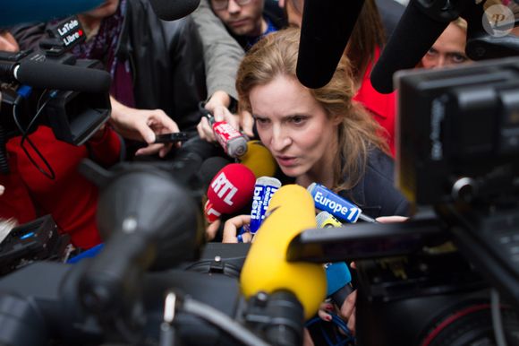Nathalie Kosciusko-Morizet (NKM) presente lors d'une conference de presse ses tetes de listes pour les elections municipales a Paris de mars 2014, au QG de campagne de la candidate. Le 10 octobre 2014.
©Hugo Wintrebert / Bestimage