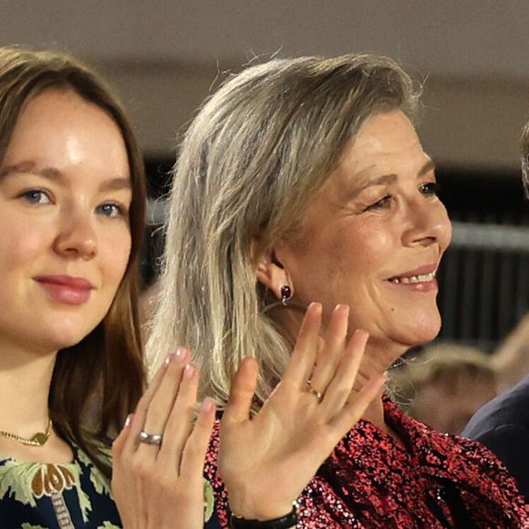 Alexandra de Hanovre, la princesse Caroline de Hanovre, Jan Tops - Jumping international Monte Carlo, Longines Global Champions Tour à Monaco le 6 juillet 2024. © Claudia Albuquerque/Bestimage