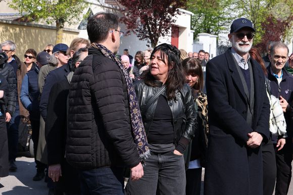 Romane Bohringer - Sorties des obsèques de Bruno Salomone en l'église Sainte-Anne de Polangis de Joinville-le-Pont (Val-de-Marne) le 23 mars 2026. © Cyril Moreau - Dominique Jacovides / Bestimage