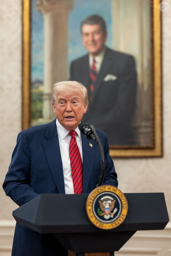 Le président américain Donald Trump à la Maison Blanche, à Washington le 7 mai 2025. (Credit Image: ? Molly Riley/White House/ZUMA Press Wire)