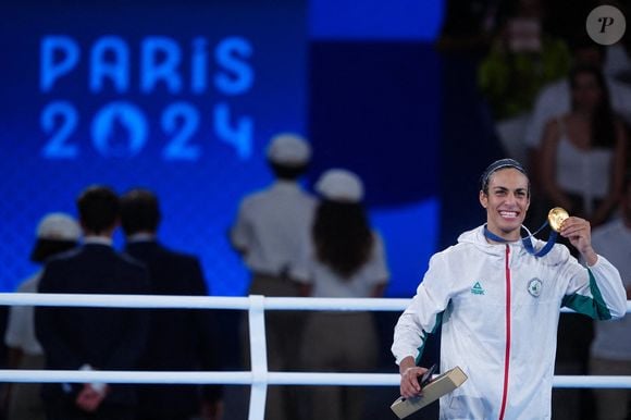 Photo d'archives du 09-08-2024 de l'Algérienne Imane Khelif. La boxeuse algérienne Imane Khelif a remporté l'or des poids welters aux Jeux olympiques de Paris, mais son triomphe a été éclipsé par une querelle sur l'éligibilité des sexes qui a éclaté après que l'Italienne Angela Carini a quitté leur combat après seulement 46 secondes. © Peter Byrne/PA Wire/ PA Photos/ABACA