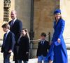 Zara Tindall, son mari Mike et leurs enfants avec qui le clan de Galles s'entend à merveille, sont toujours là pour ce jour particulier
Le prince William, prince de Galles, Le prince George de Galles, La princesse Charlotte de Galles, Le prince Louis de Galles, Catherine (Kate) Middleton, princesse de Galles  - La famille royale du Royaume Uni arrive à la chapelle Saint George pour la messe de Pâques au château de Windsor le 9 avril 2023. Backgrid UK/ Bestimage