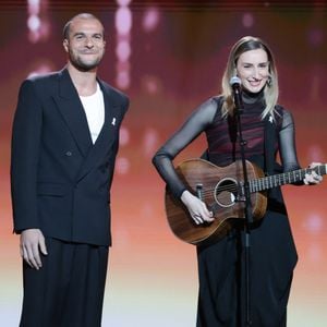 Exclusif - Amir Haddad et Philippine Lavrey - Enregistrement du concert "Nos voix pour toutes", au profit de La fondation des femmes, à l'Adidas Arena à Paris, diffusée le 11 décembre sur TMC
© Coadic Guirec-Cyril Moreau / Bestimage