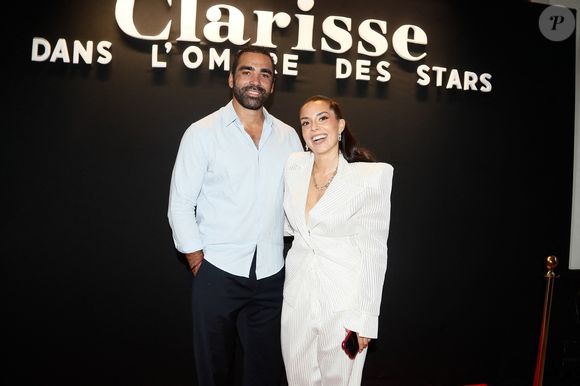 Exclusif - Yoann Huget -  Clarisse Castan - Avant-première du docu-série "Clarisse, dans l'ombre des stars" produit par Mediawan et porté par Clarisse Castan et qui sera diffusé sur 6Ter et Netflix en fin de mois au siège social de Médiawan à Paris, France, le 01 juillet 2025. © Christophe Clovis / Bestimage
