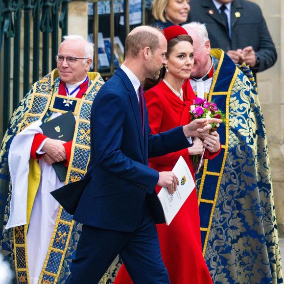 Le prince William, prince de Galles, et Catherine (Kate) Middleton, princesse de Galles, célèbrent le 76ème Commonwealth Day à l'abbaye de Westminster à Londres, le 10 mars 2025.