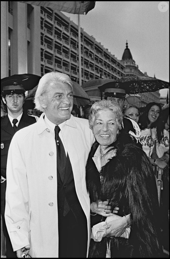 Archives - Jean Marais au festival de Cannes en 1978.