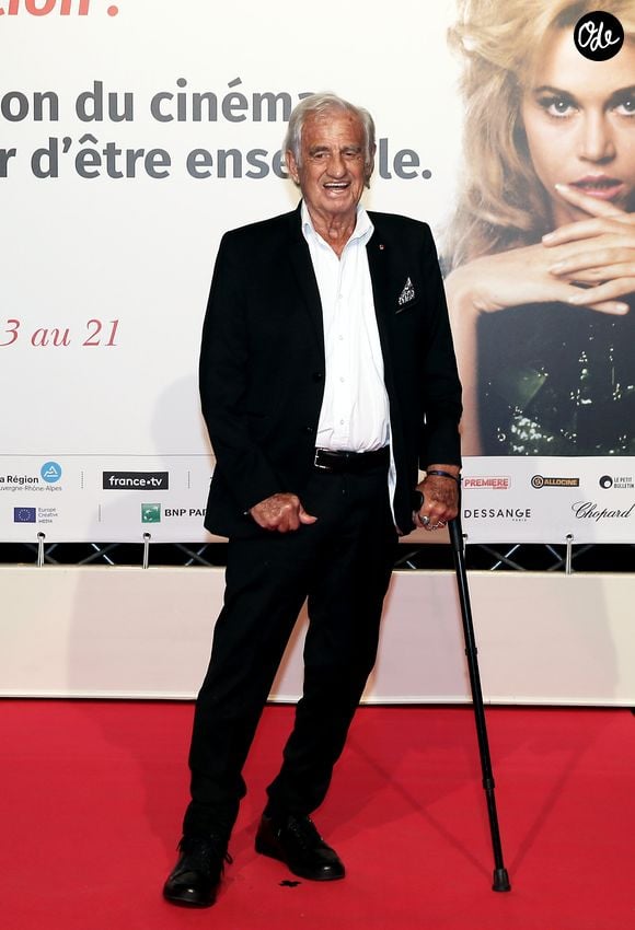 Jean-Paul Belmondo au photocall de la cérémonie d'ouverture de la 10ème édition du Festival Lumière à Lyon, France, le 13 octobre 2018. © Dominique Jacovides/Bestimage