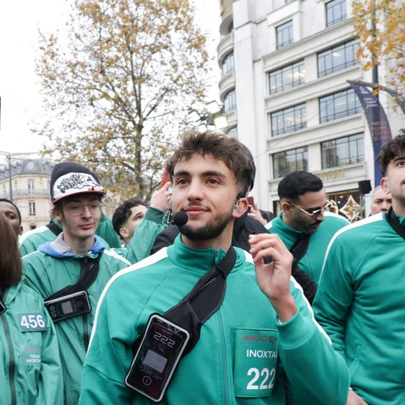 Inoxtag à l'occasion de l'événement Squid Game, le 1er décembre 2024, à Paris. © Coadic Guirec/Bestimage