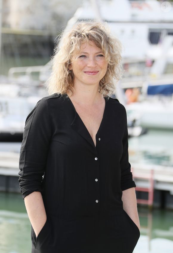 Thierry Godard et Cécile Bois - Photocall du téléfilm "Meurtre à Sarlat" lors de la 19ème édition du Festival de la Fiction TV de la Rochelle, France, le 16 septembre 2017. © Patrick Bernard/Bestimage