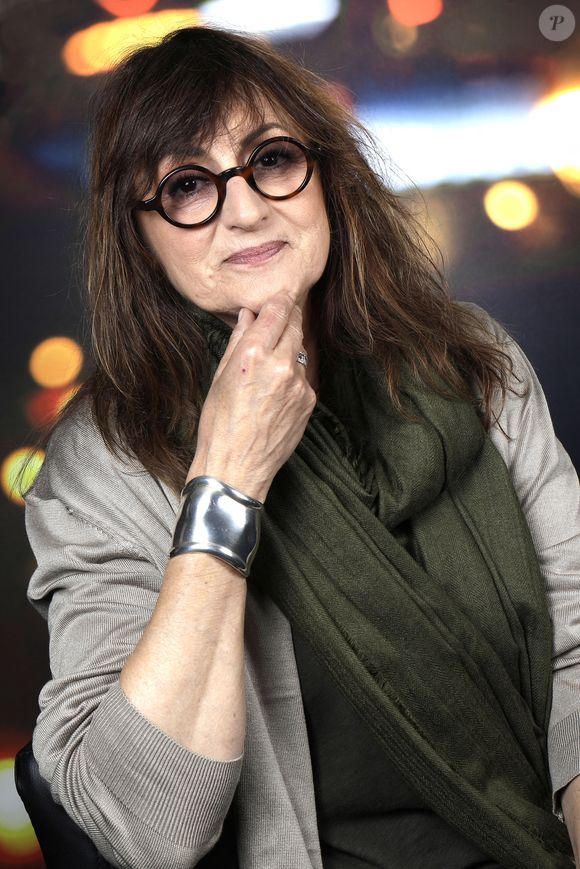 Portrait de Nathalie André lors de L'enregistrement de l'émission Chez Jordan présentée par jordan de Luxe le 1er juin 2022.
© Cédric Perrin / Bestimage