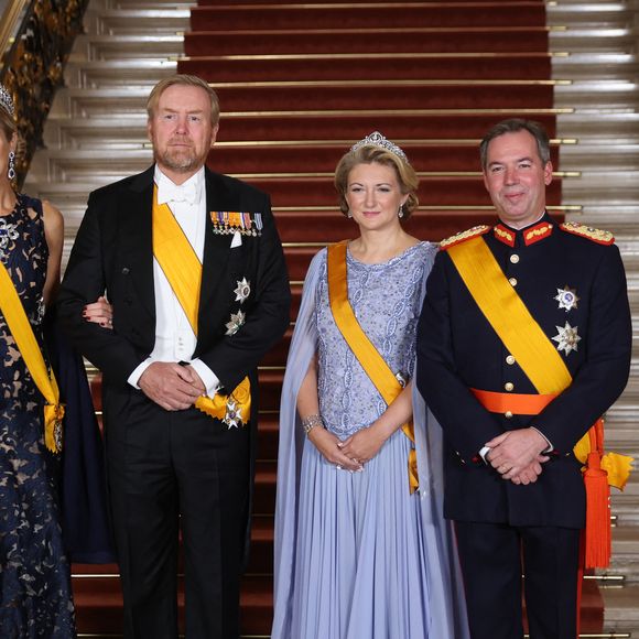 Avènement au trône de S.A.R. le Grand-Duc héritier et la Grande-Duchesse Stéphanie accompagnés du roi et de la reine des Pays-Bas. Photo by Roland Miny / Bestimage