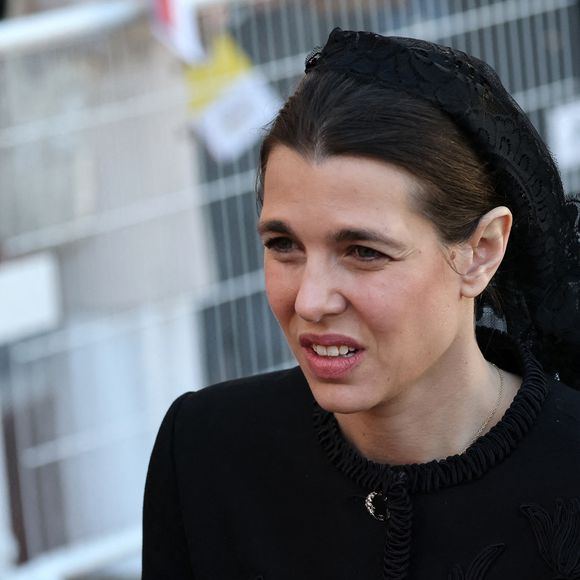 Charlotte Casiraghi - Visite historique du pape Léon XIV à Monaco le 28 mars 2026.
© Claudia Albuquerque / Bestimage