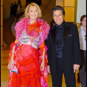 Marie-Anne Chazel et Christian Clavier au 57e festival de Cannes en 2004  BORDE-JACOVIDES / BESTIMAGE
